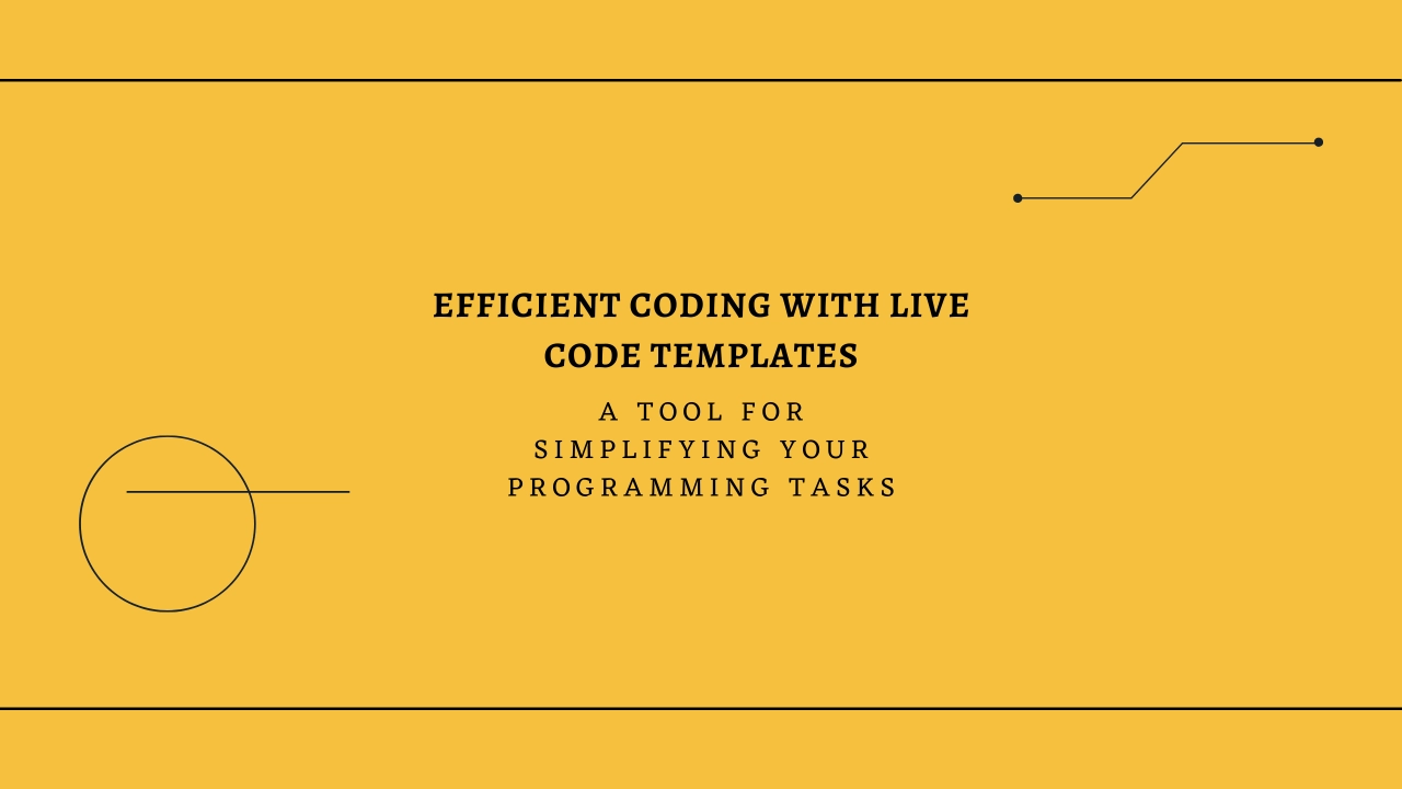 #4 Efficient Coding with Live Code Templates in Android Studio: A Tool for Simplifying Your Programming Tasks